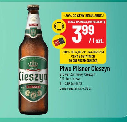 Piwo Cieszyn pilsner promocja