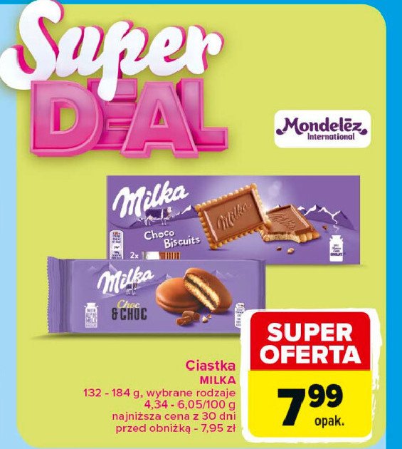 Herbatniki czekoladowe MILKA CHOCO BISCUITS promocja