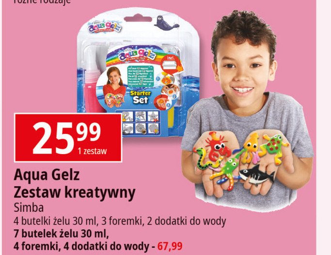 Zestaw aqua gelz 7 butelek żelu 30 ml Simba promocja w Leclerc