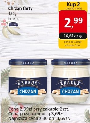 Chrzan tarty Krakus promocja w Market Point