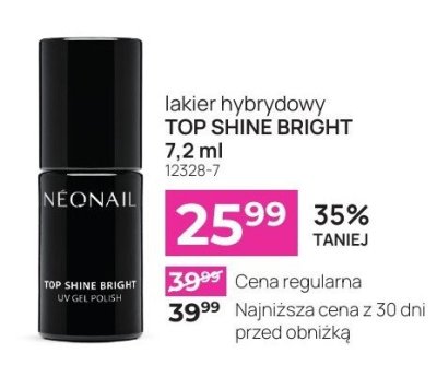 Lakier hybrydowy TOP SHINE BRIGHT 12328-7 promocja w NEONAIL & NEO MAKE UP