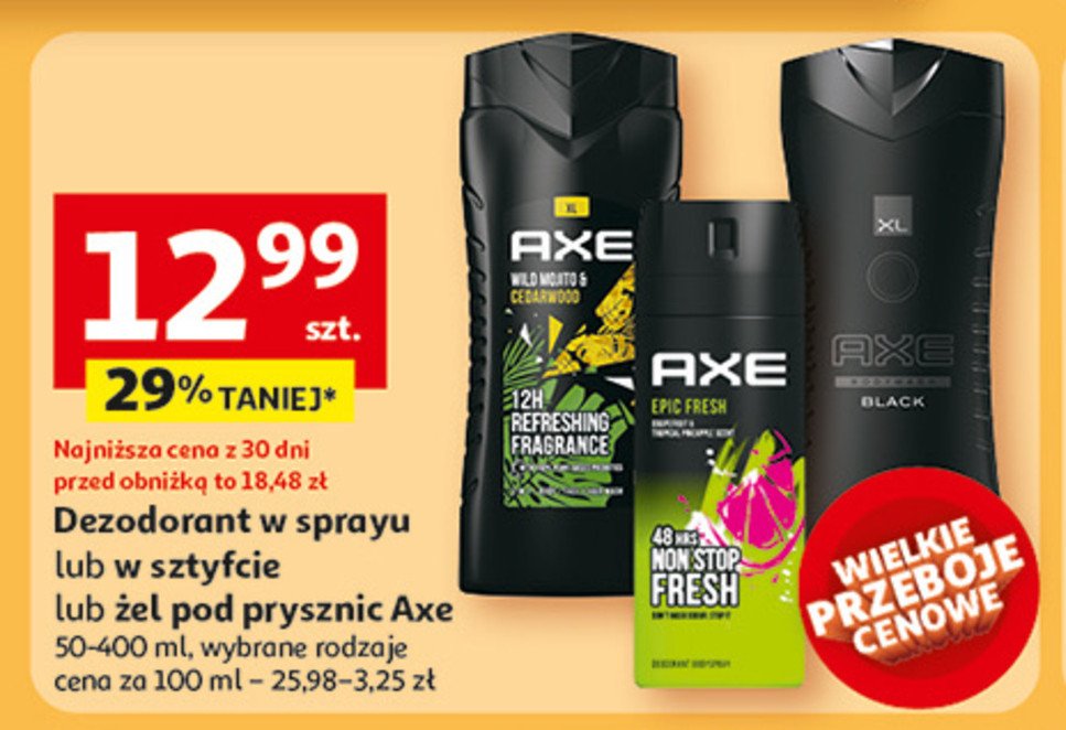 Żel pdo prysznic Axe wild green moijto & cedarwood promocja