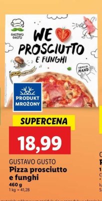 Pizza prosciutto e funghi Gustavo gusto promocja