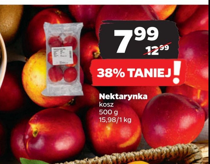 Nektarynki koszyk promocja w Biedronka