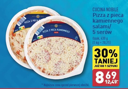 Pizza salame Cucina nobile promocja