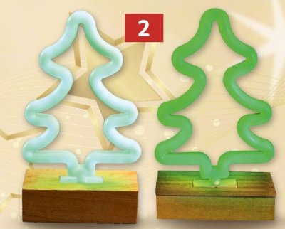 LED Neon choinka bateria + USB dwie wersje kolorystyczne promocja w Selgros