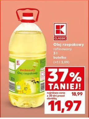 Olej rzepakowy K-classic promocja