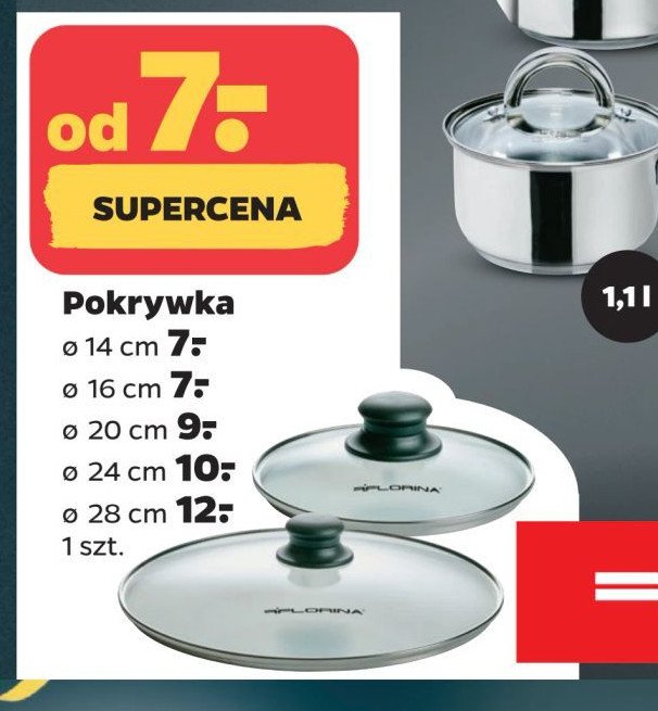 Pokrywka 24 cm Florina (florentyna) promocja w Netto