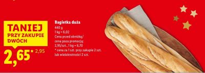 Bagietka promocja w Lidl