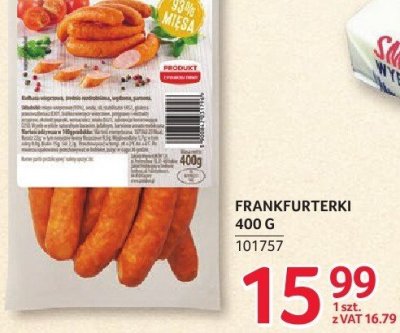 Frankfurterki Łuków 400g promocja w Selgros