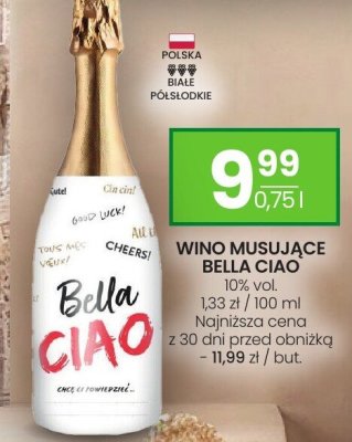 Wino musujące BELLA CIAO promocja w Twój Market