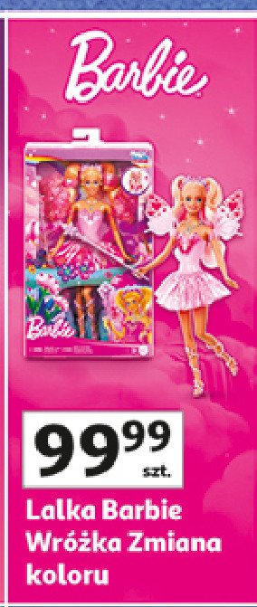 Lalka wróżka zmiana koloru Barbie promocja w Auchan