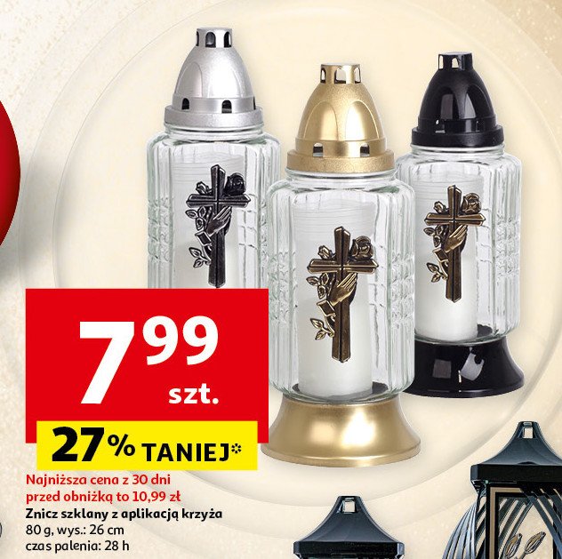 Znicz krzyż 80 g 28 h promocja