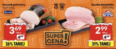 Szynka starpolska Mazur promocja w Delikatesy Centrum