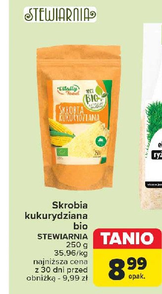 Skrobia kukurydziana Vitally food promocja w Carrefour