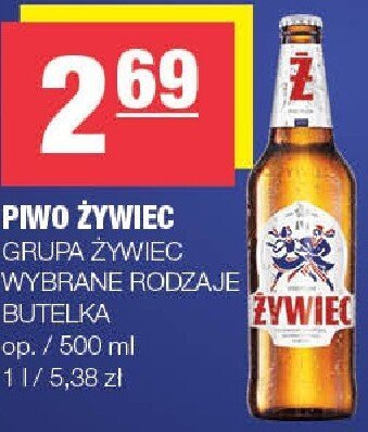 Piwo żywiec GRUPA ŻYWIEC promocja w SPAR