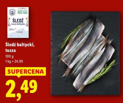 Śledź bałtycki tusza promocja w Lidl