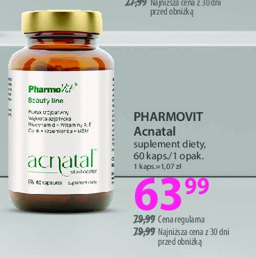 Suplement acnatal Pharmovit promocja w Hebe