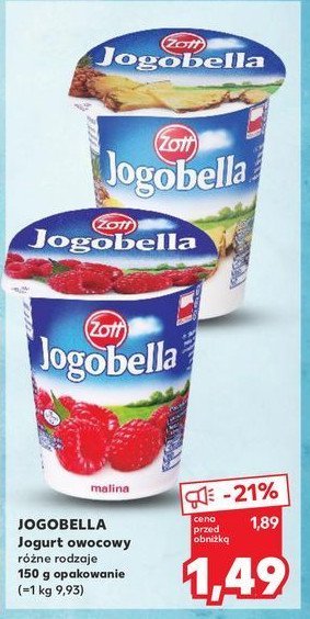 Jogurt malina Jogobella promocja