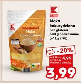 Mąka kukurydziana bezglutenowa K-classic promocja