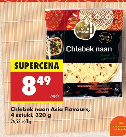 Chlebek naan Asia flavours promocja w Biedronka