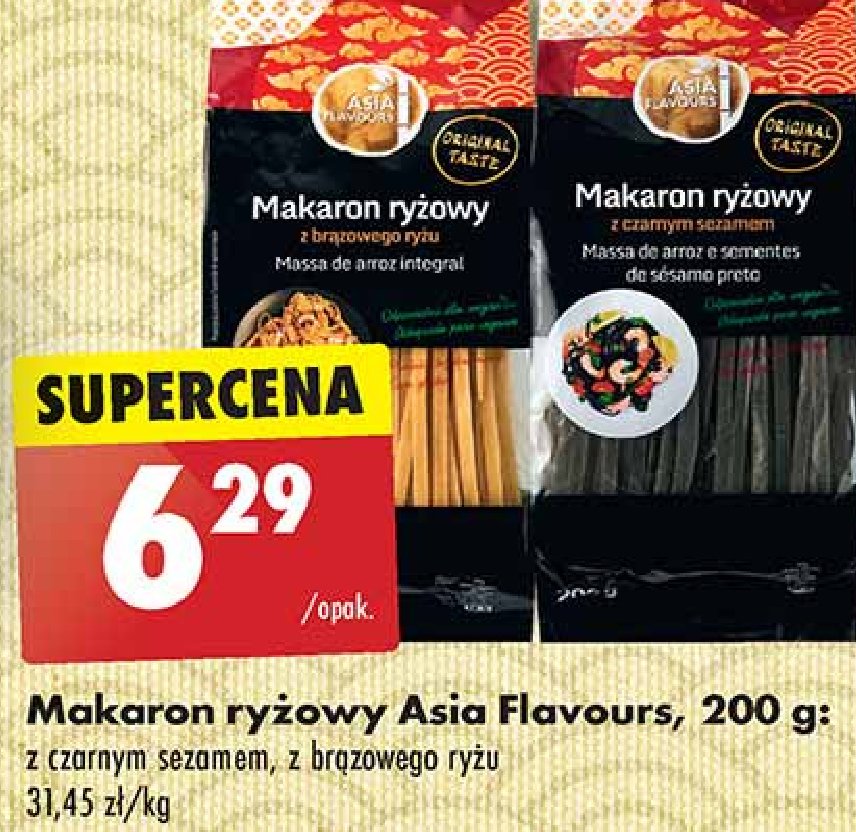 Makaron ryżowy vermicelli z brązowego ryżu Asia flavours promocja