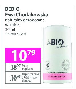 Naturalny dezodorant kwiat japońskiej wiśni Bebio cosmetics promocja