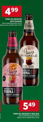 Piwo na miodzie z maliną Browaru Jabłonowo promocja w Stokrotka