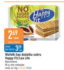 Wafle kakaowe Happy fit promocja