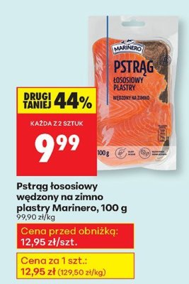 Pstrąg łososiowy wędzony na zimno plastry promocja w Biedronka