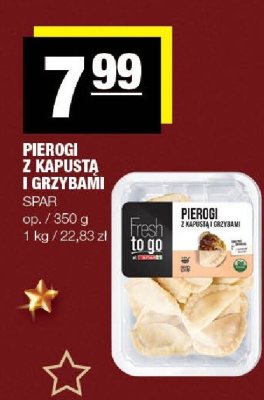 Pierogi z kapustą i grzybami SPAR promocja w SPAR