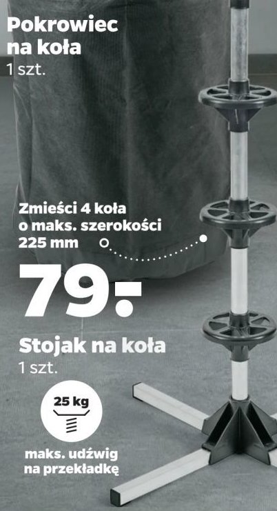 Stojak na koła samochodowe promocja