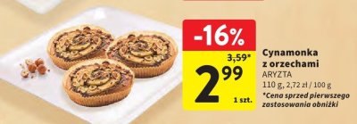 Cynamonka z orzechami  promocja w Intermarche