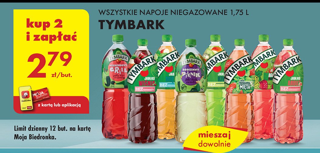 Napój agrest-truskawka Tymbark 1936 promocja