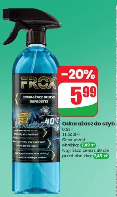 Odmrażacz do szyb Frox 0,52 l promocja w Dino