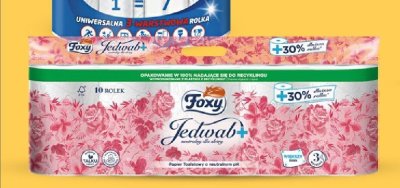 Papier toaletowy Foxy Jedwab+ 3-warstwowy promocja w Netto