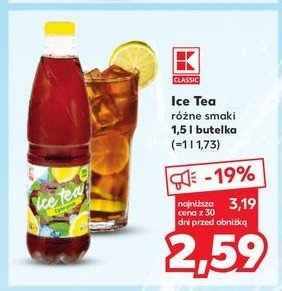 Napój cytrynowy ice tea K-classic promocja
