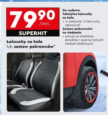 Zestaw pokrowców na siedzenia promocja w Biedronka