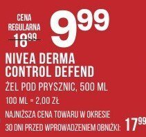 Żel pod prysznic Nivea Derma Control Defend promocja w Drogerie Natura