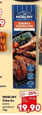 Żeberka wieprzowe z sosem barbeque Morliny promocja