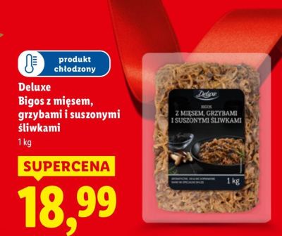 Bigos Deluxe z mięsem, grzybami i suszonymi śliwkami promocja w Lidl