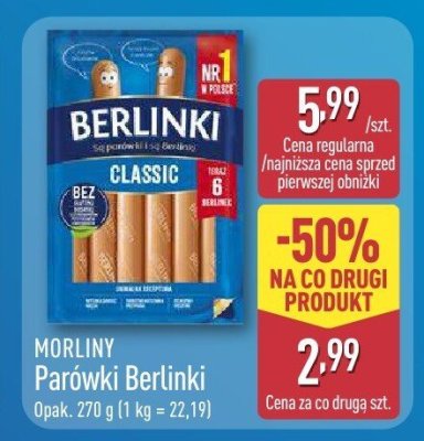 Parówki Berlinki  promocja w Aldi