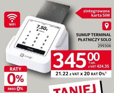 Terminal płatniczy SumUp Terminal Płatniczy Solo promocja w Selgros