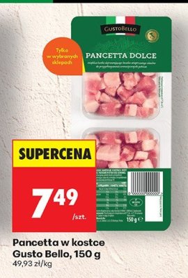 Mięso Pancetta w kostce  promocja w Biedronka