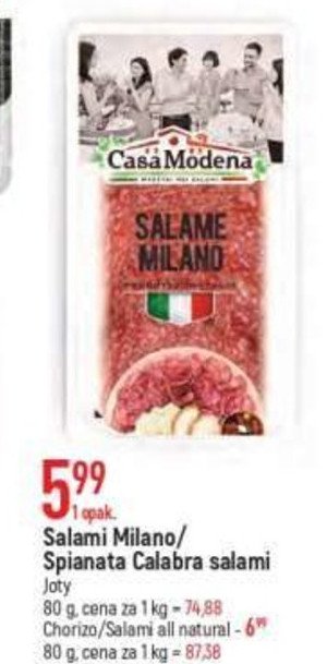 Salami spianata calabra Casa modena promocja