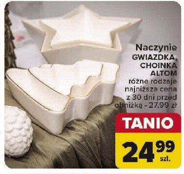 Naczynie choinka 19.5 x 16.5 cm Altom promocja w Carrefour