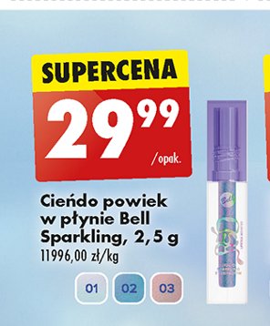 Cień do powiek sparkling 03 Bell red lipstick monster promocja