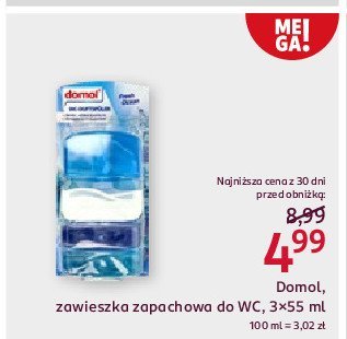 Zawieszka do wc starter + 2 zapasy Domol promocja