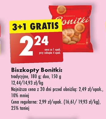 Biszkopty Bonitki promocja w Leclerc