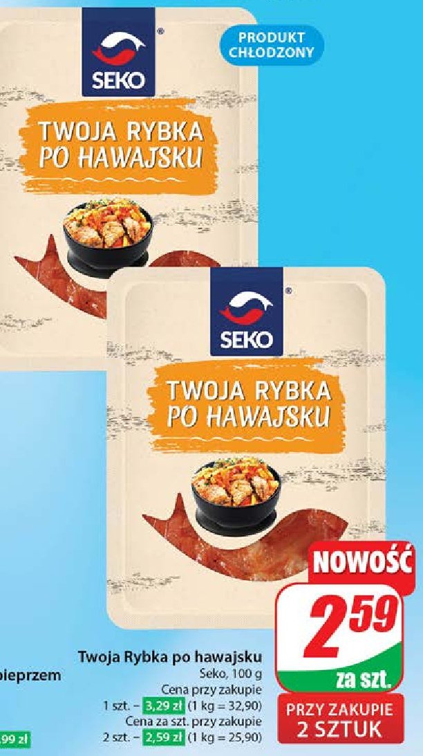 Rybka po hawajsku Seko twoja rybka promocja w Dino